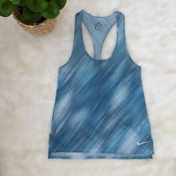 Nike Breathe Dri-fit T-Back Printed Tank Top - Picture 1 of 8